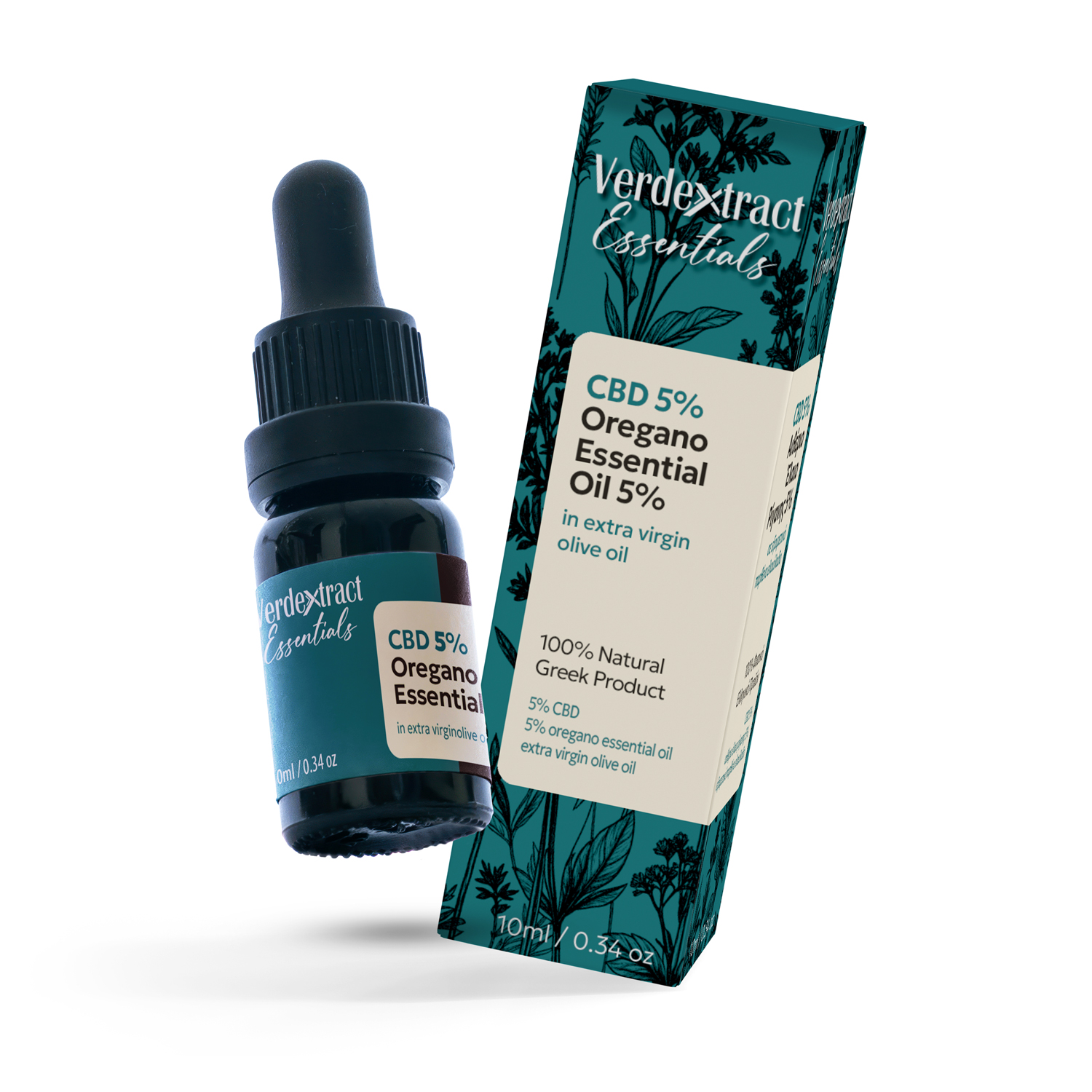 CBD 5% & OREGANO ESSENTIAL OIL 2% IN EXTRA VIRGIN OLIVE OIL